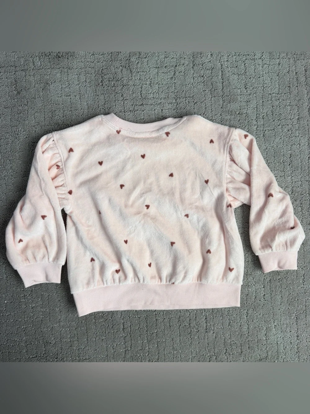 Cat & Jack pink heart crewneck sweatshirt